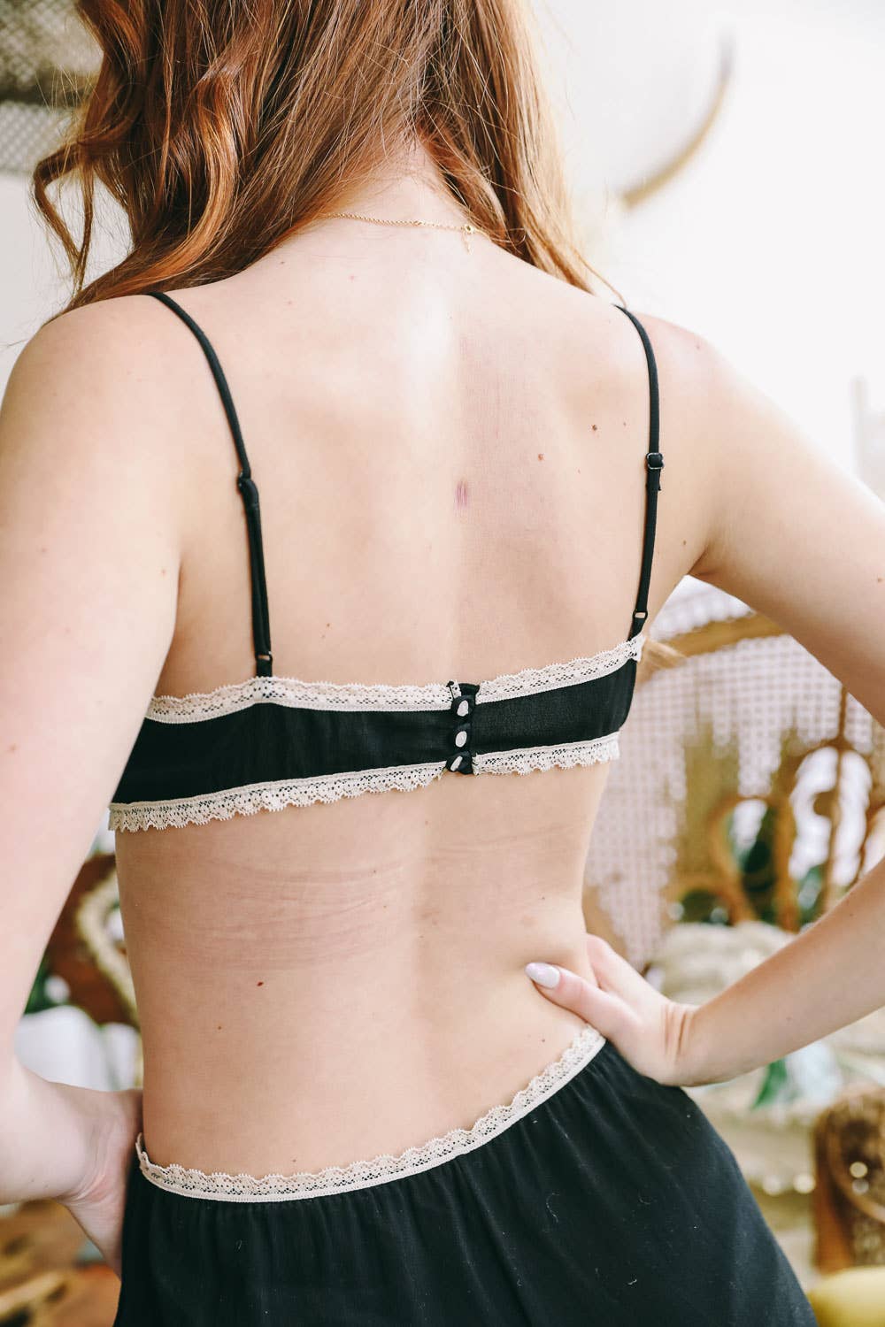 Leto Accessories - Venta al por mayor Brallete - Mujer - Conjunto de bragas con ribete de encaje francés retro10