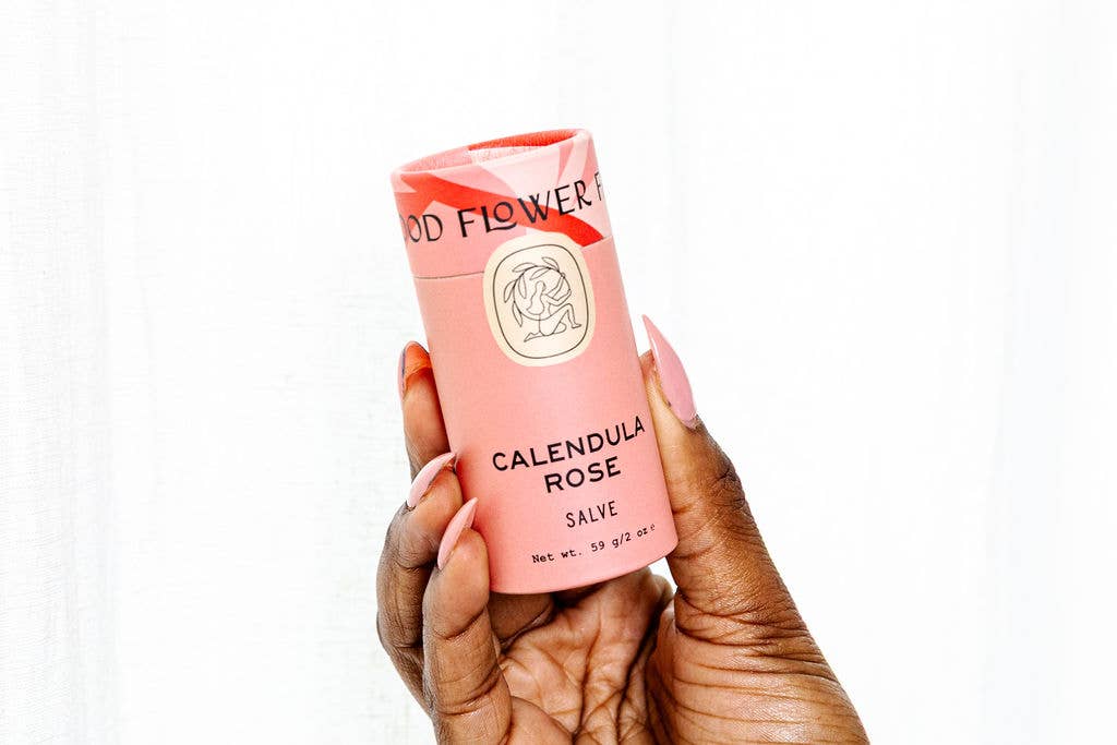 Good Flower Farm - Wholesale Healing Salve/Balm/Cream - Calendula Rose Salve / 2 oz Biodegradable Stick 🌼🌹3