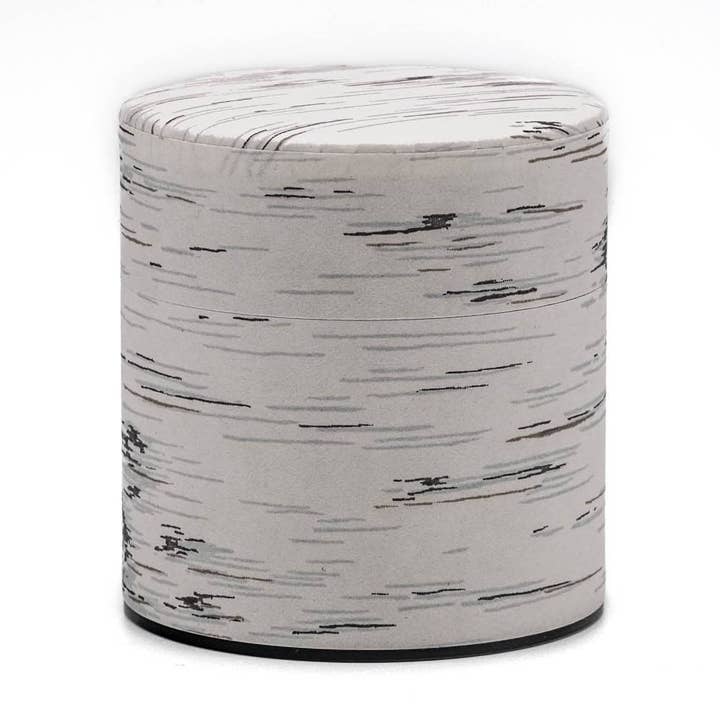 Japanse Chazutsu - Kotodo - Metalen theebus verpakt in witte berken met washi - 100 g voor wholesale door Tezumi