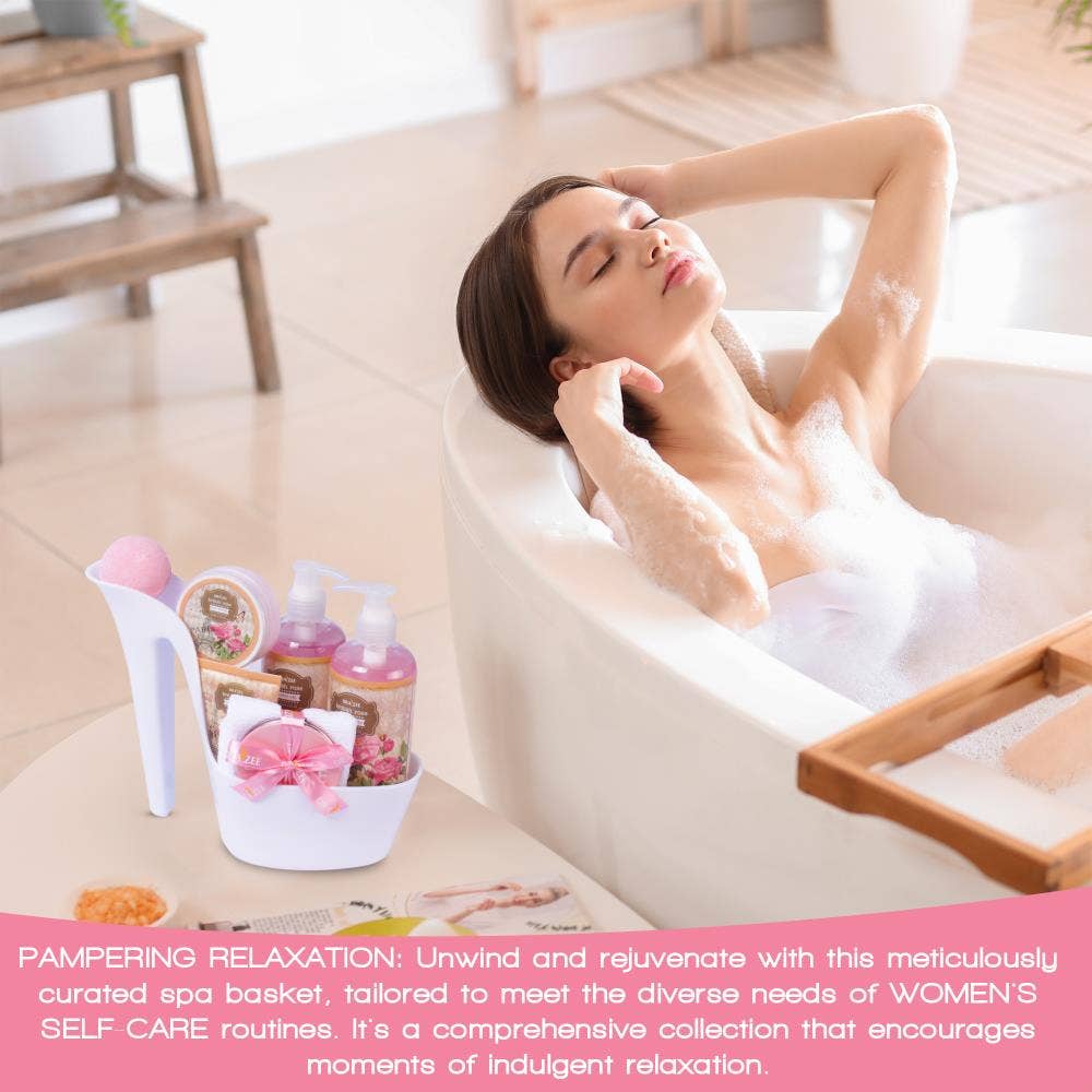 Matashi - Wholesale Bath & Body Set - Luxury 8-Pc Rose Spa Holiday & Birthday Gift Set for Women7