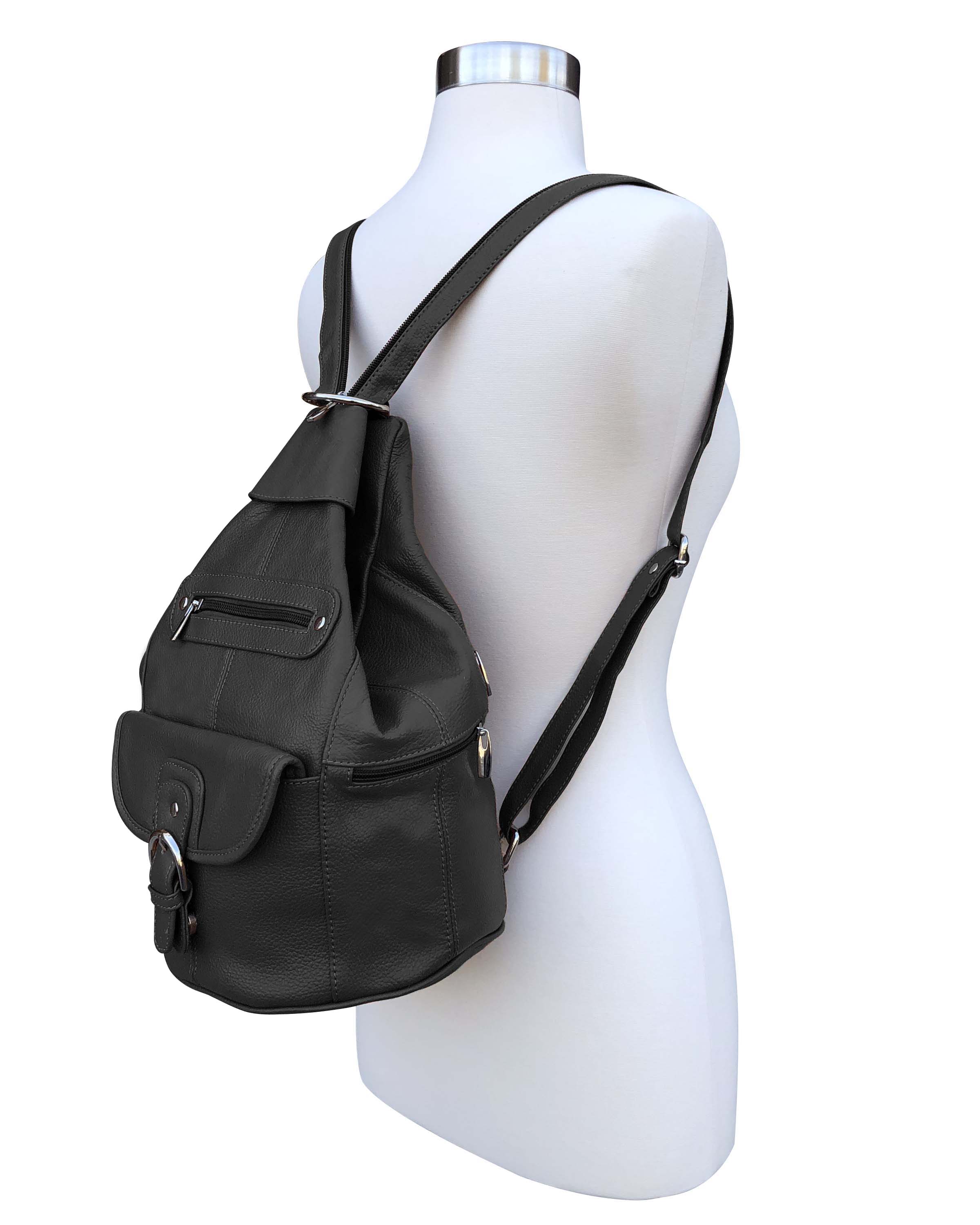 Roma Leathers, Inc. - Wholesale Backpack - Women's - 3611A cowhide leather back pack2