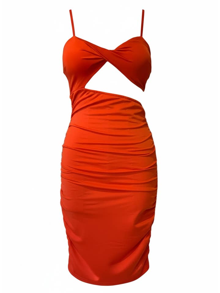 SHORT RED DRESS 50697 for wholesale on Faire2