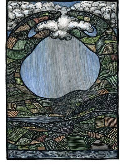 Land and Sky (Poster) for wholesale by Ricardo Levins Morales Art Studio