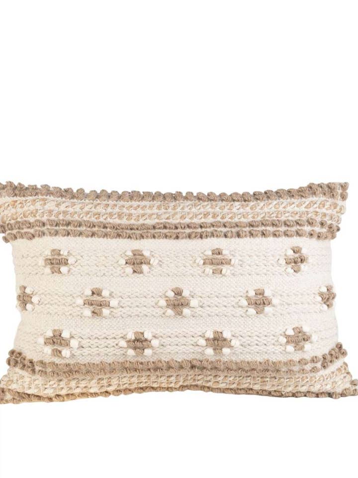 KD1162447_00 - COTTON AND JUTE CUSHION COVER, 40X60 CM for wholesale by Kbas