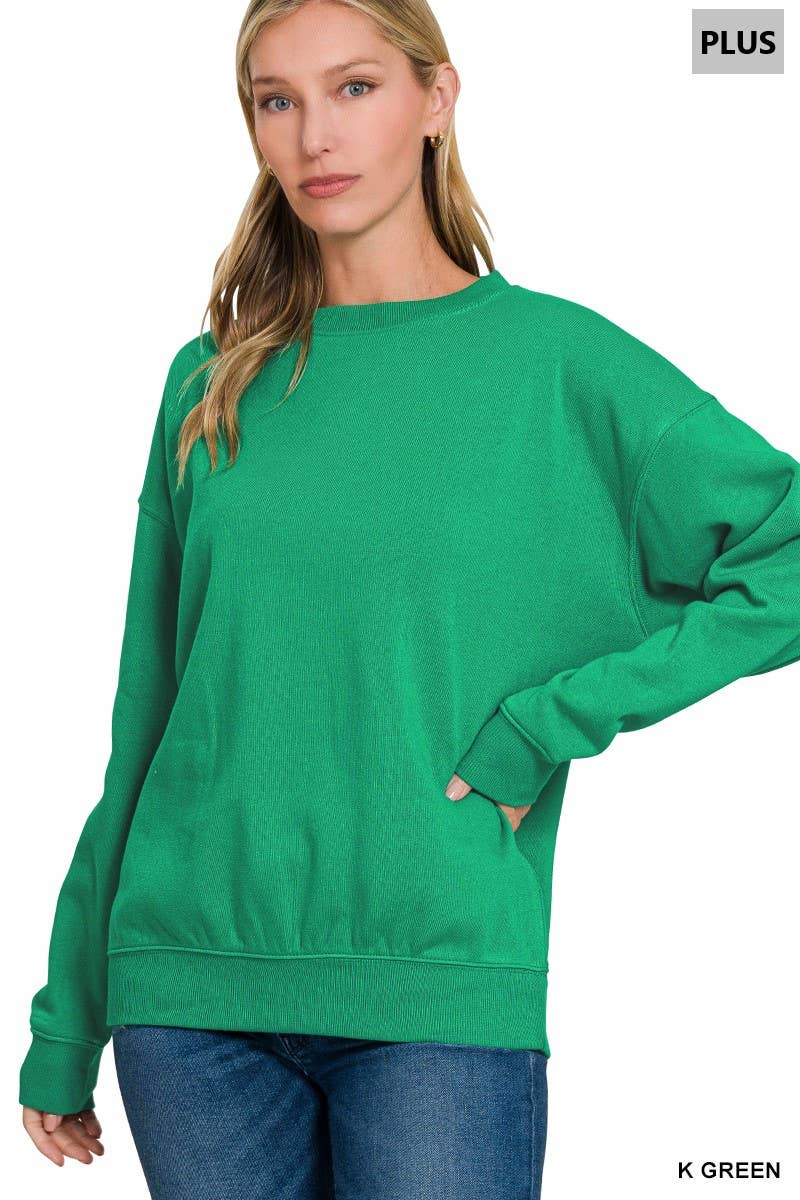 42POPS - Vendita all'ingrosso Felpa - Donna - Felpe girocollo in pile Plus4