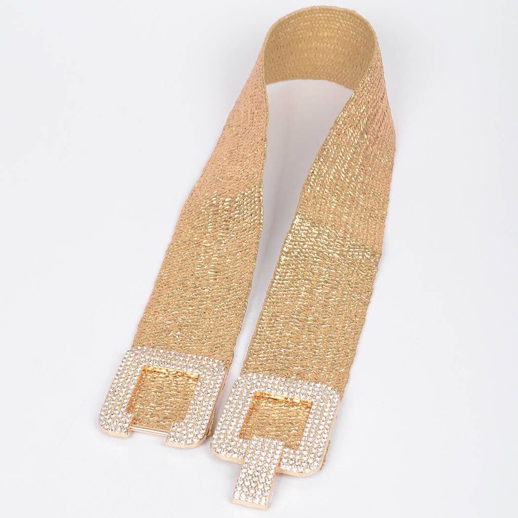 3AM BY H&D ACCESSORIES - Wholesale Belt - Women's - Rhinestone Elastic Belt3