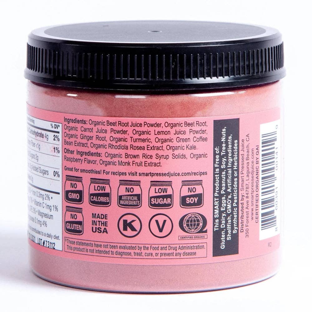 smartpressedjuice - Wholesale Powdered Health Drink - Revive Beets + Roots - EXP 10/20258