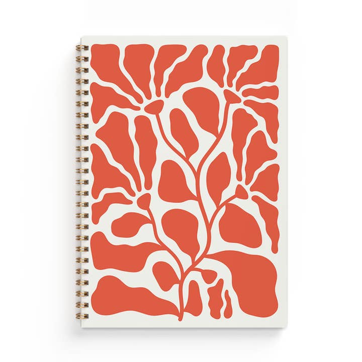 Carnet A5 Fleur Orange pour la vente par Gullers Trading AB