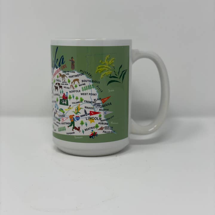 Galleyware - Wholesale Coffee Mug - Nebraska 15-oz. Ceramic Mug