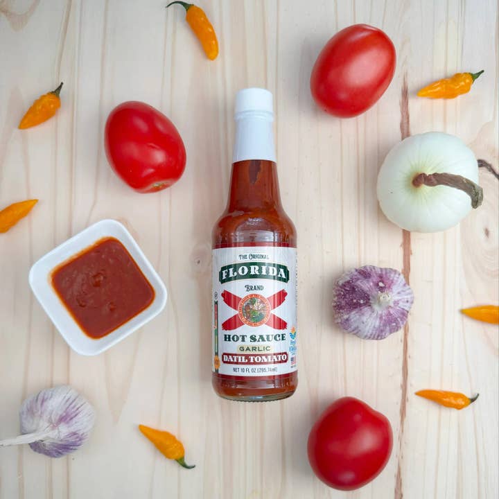 Garlic Datil Tomato Sauce for wholesale by The Original Florida Brand Hot Sauce