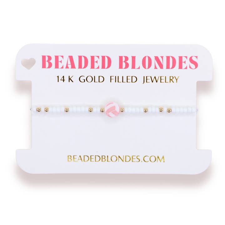 Volleyball armbånd på farve for engroshandel hos Beaded Blondes