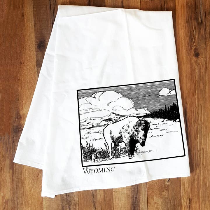 Torchon Wyoming pour la vente par Corvidae drawings & designs