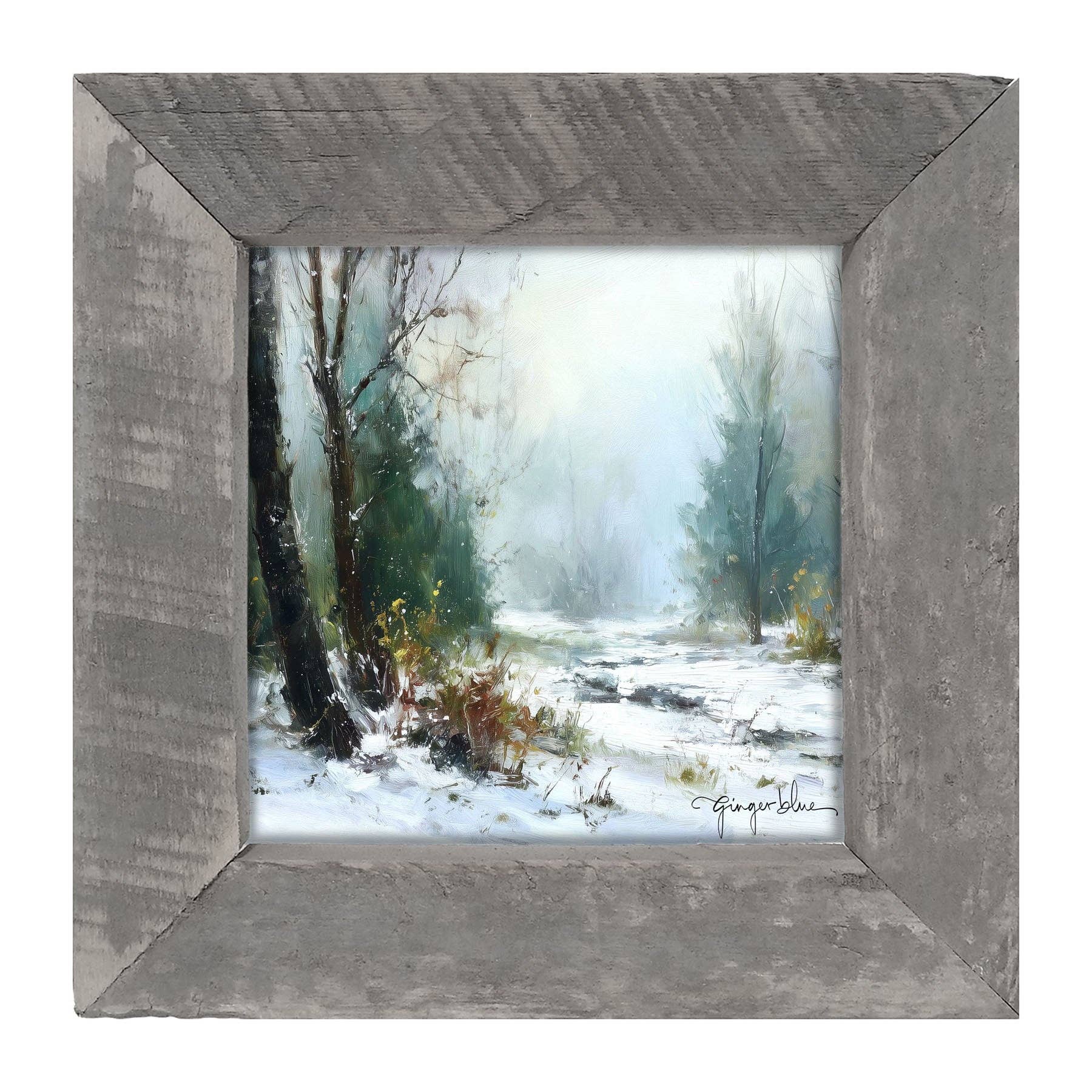 ginger blue - Wholesale Art Print - Snowy Forest5