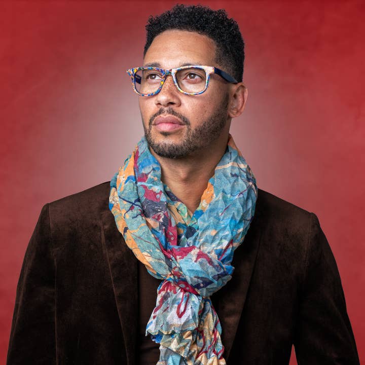 Jumper Maybach X FRAAS «Hugs Constellation» - Sciarpa in plissé per la vendita all'ingrosso da parte di Jumper Maybach