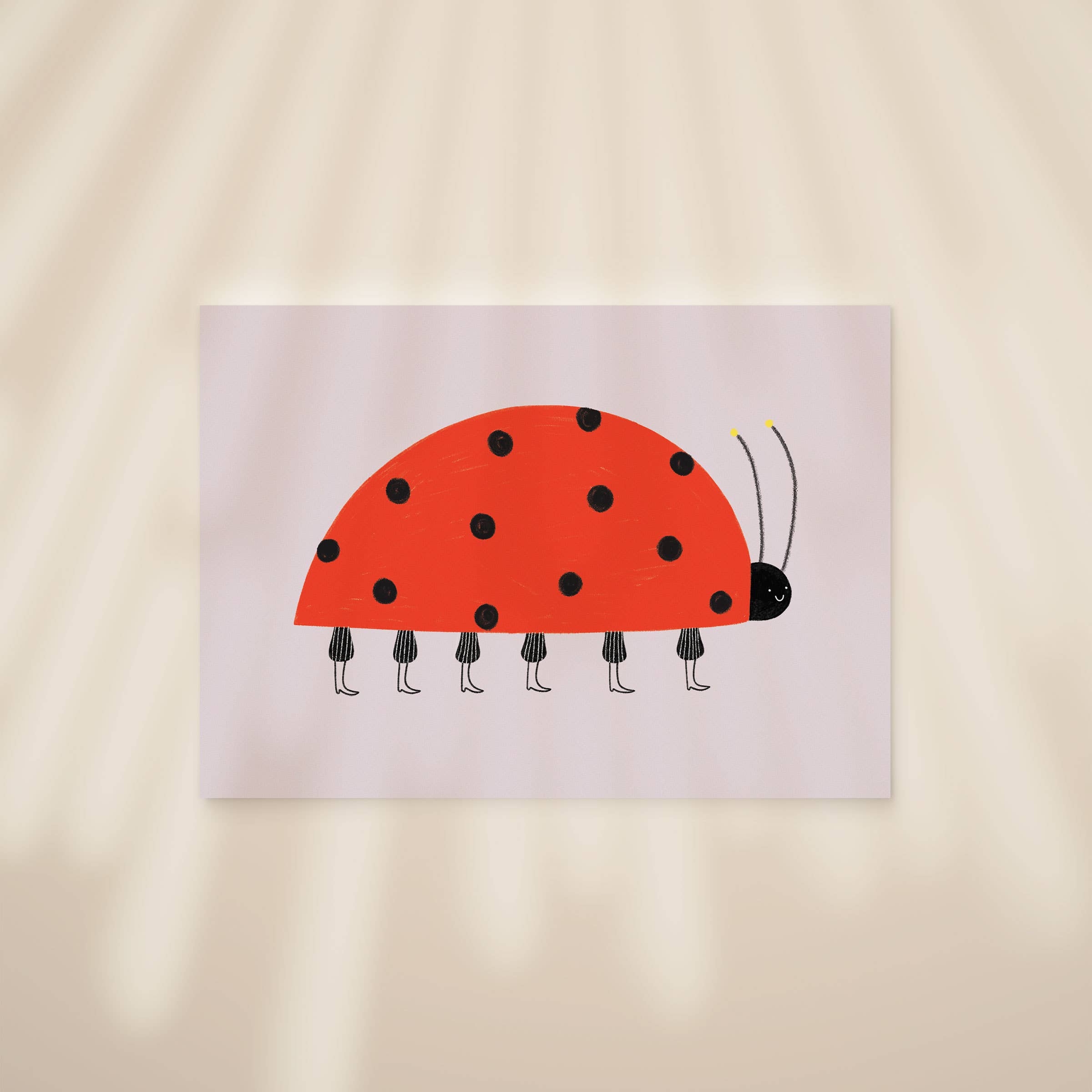 Little Black Cat Illustrated Goods - Wholesale Postcard - Ladybird Postcard Print | A6 Mini Print | Children's Art3