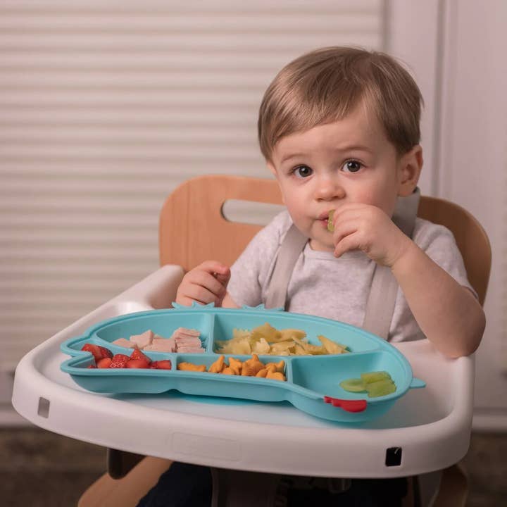 Innobaby on Faire - Wholesale Dinner plate – Kids & Baby - Silicone Suction Divided Chicken Plate for Babies & Kids6