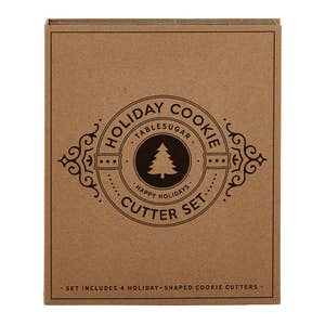 Baker's Pantry Holiday Baking Cookie Baking Gift Set Spatula Cutters Bag  Sticker