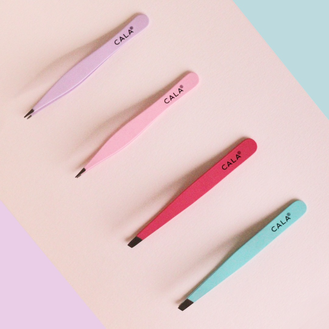 Best Beauty Group - Wholesale Tweezers - CALA Soft Touch: Tweezer Duo Fine Point & Slanted Set10