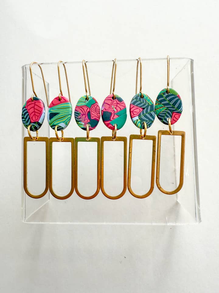 Isa Brass Drop Tropics for wholesale by Noble Fawn Jewelry