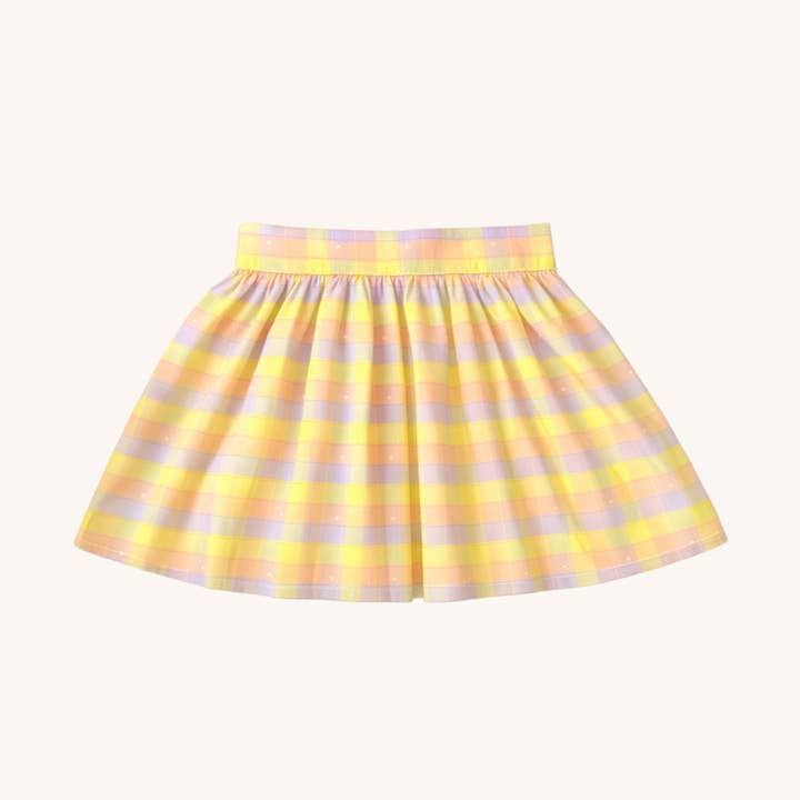 Circle Skirt in Pastel Plaid for wholesale on Faire0