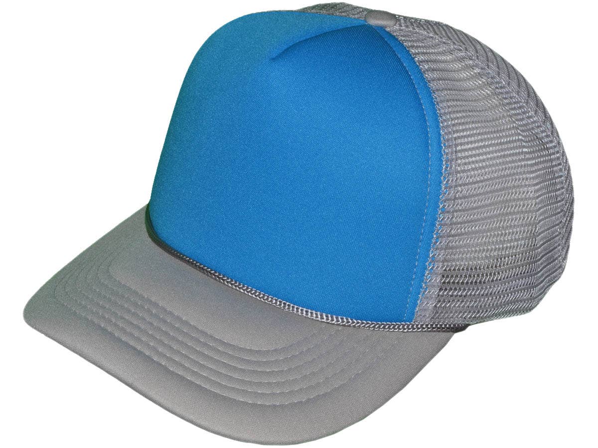 Buck Wholesale – Großhandel Trucker-Cap – Unisex – Buck Wholesale Schlichte Schaumstoff-Trucker-Caps mit Netzrückseite, mittleres Profil (44 Farben)36