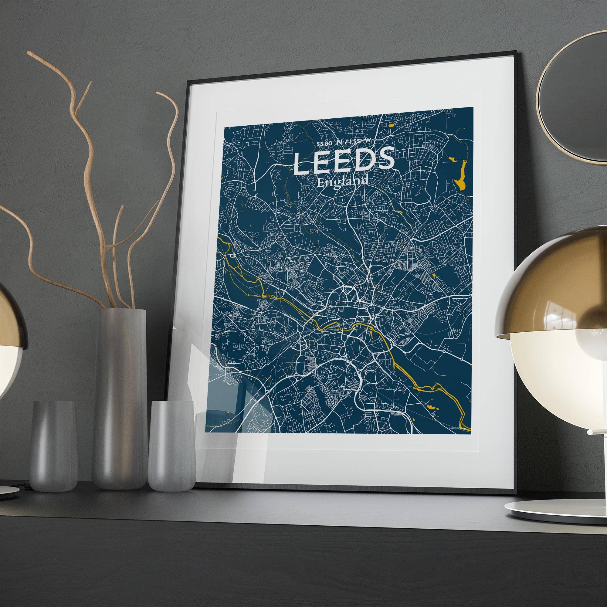 OurPoster.com – wholesale Poster – Leeds karta affisch154