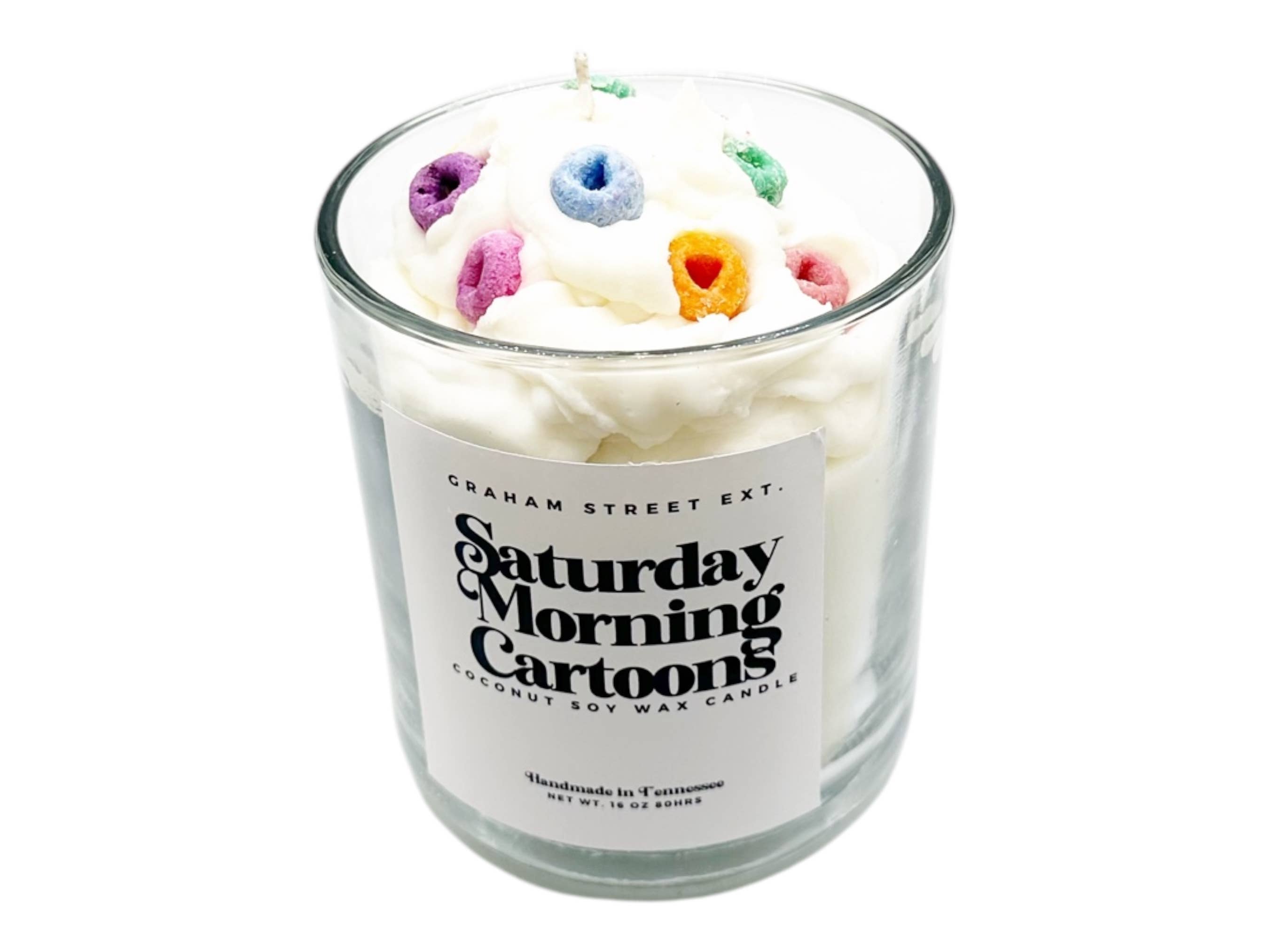 Graham Street Ext. - Wholesale Jar/Filled Candle - Saturday Morning Cartoons Dessert Candle2