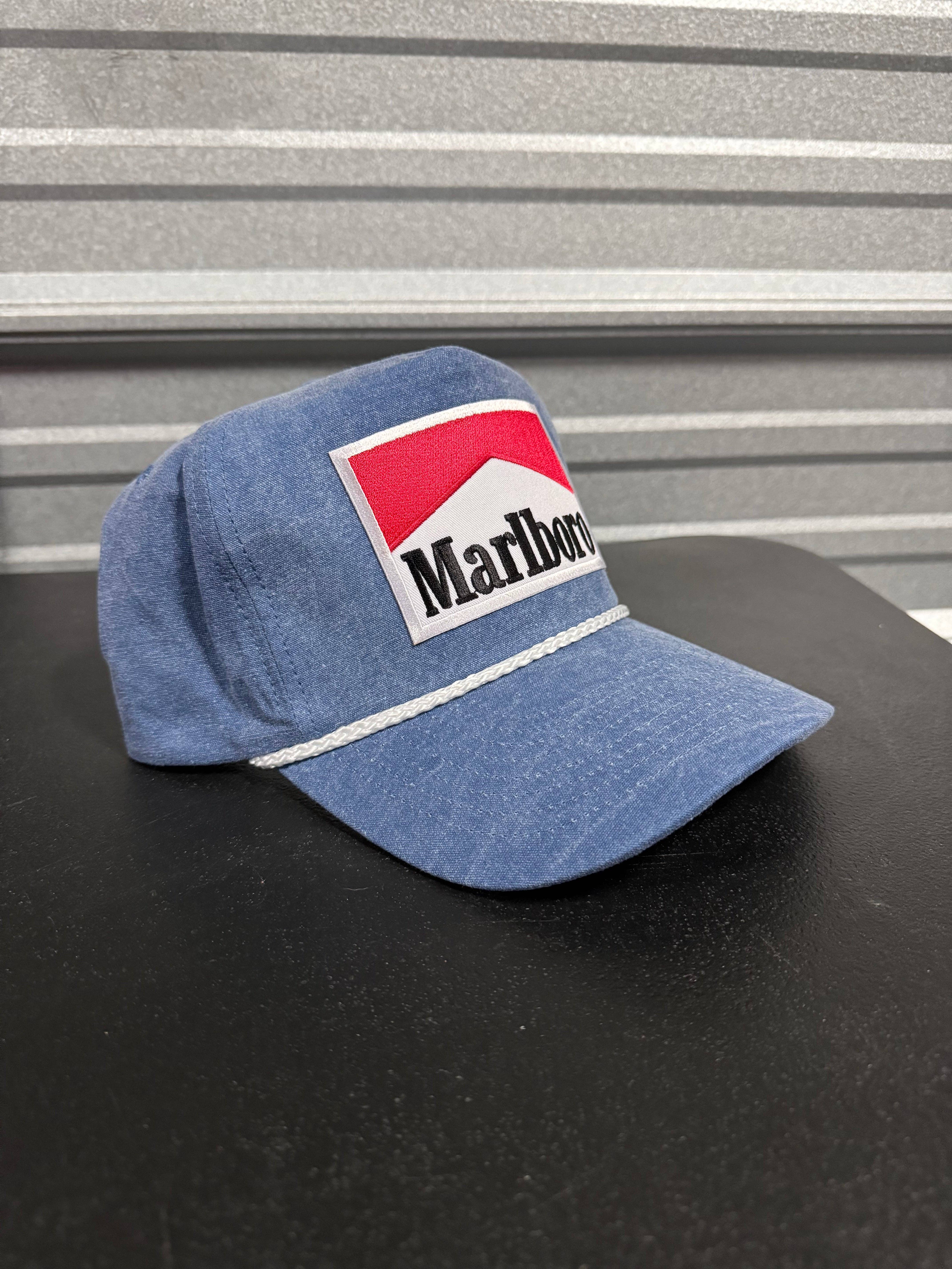 River Bent Hat Co. - Wholesale Trucker Hat - Unisex - Marlboro Blue Denim Trucker1