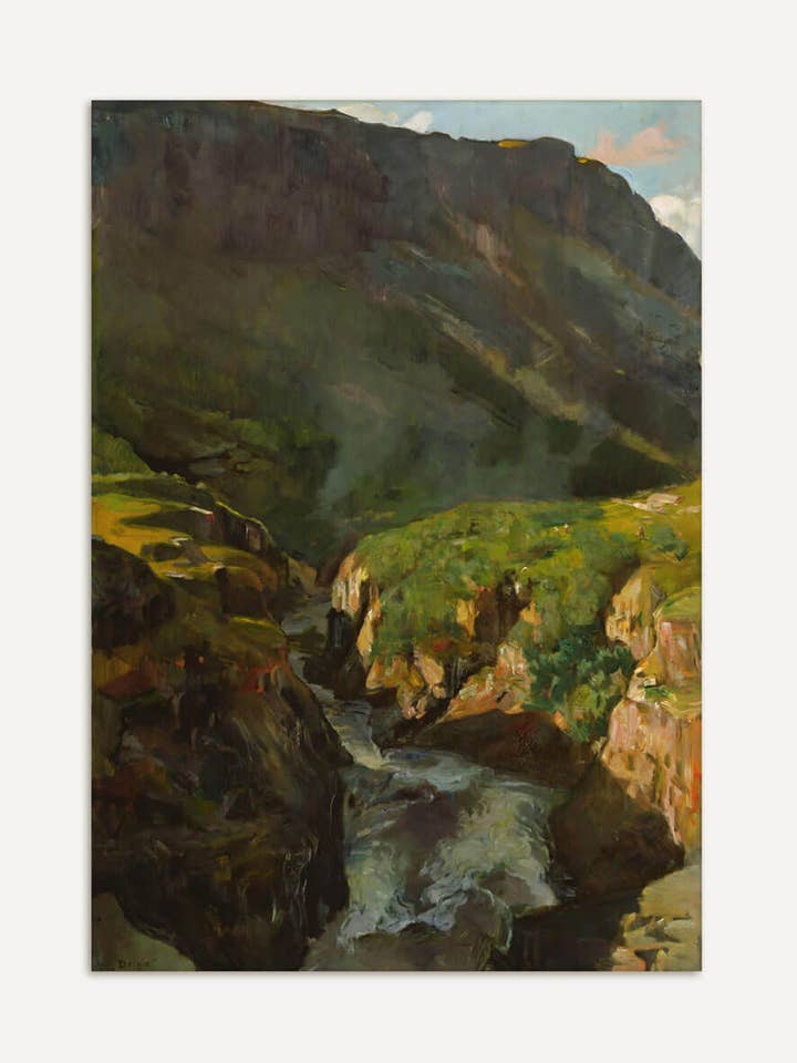 Floden Driva – Landskabskunsttryk for engroshandel hos Modern Antique Prints