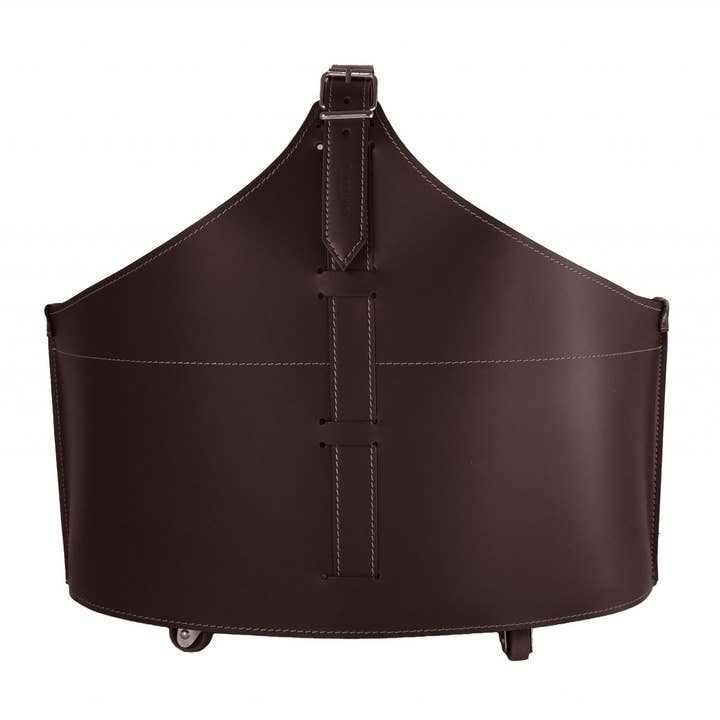 FABIA leather log holder for wholesale by LIMAC Design