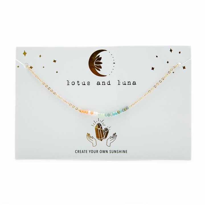 Lotus and Luna - Wholesale Pendant/Charm Necklace - "Create your own Sunshine" Goddess Necklace5
