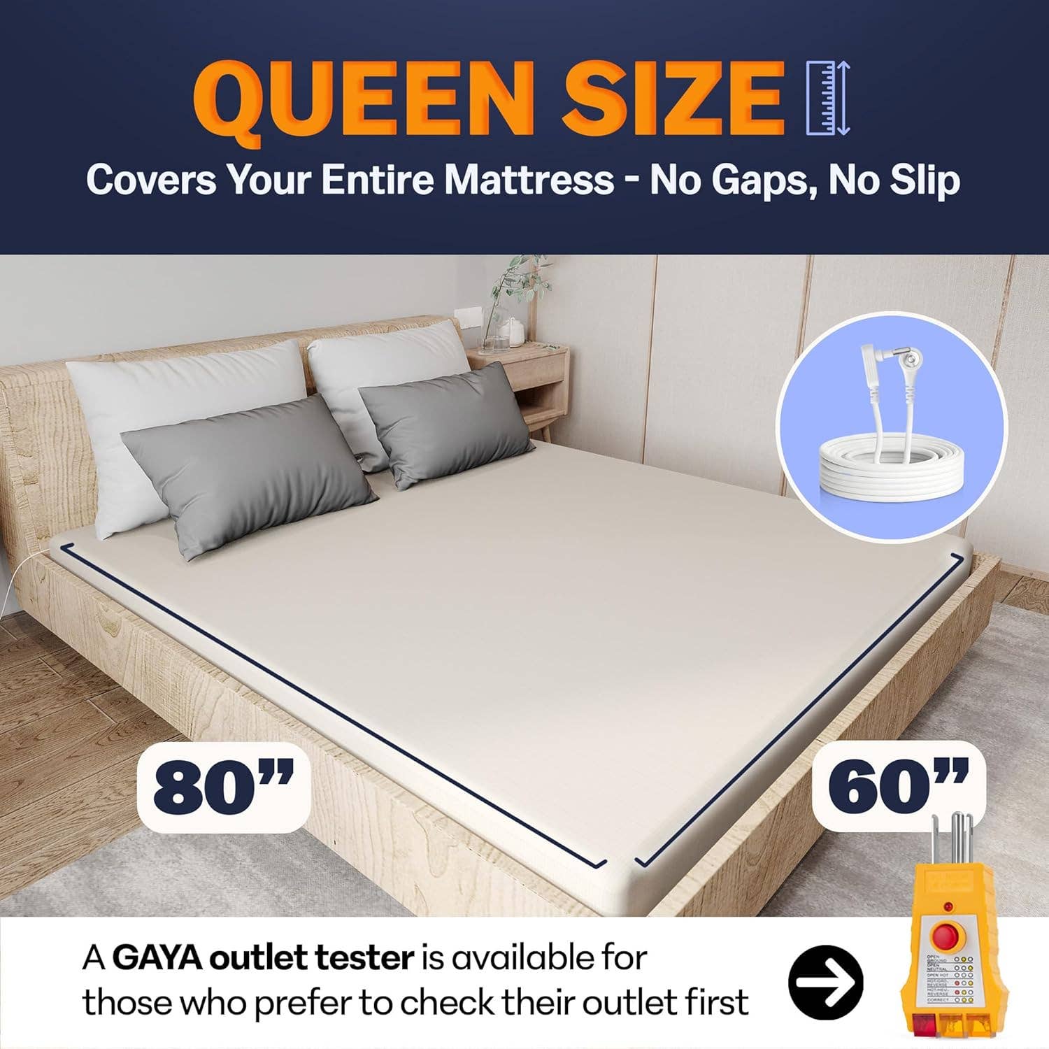 GAYA - Wholesale Fitted Sheet - Gaya Grounding Sheets - Fitted | Queen | Off-White2