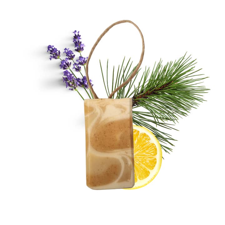 The Natural Spa Cosmetics - Wholesale Bar Soap - Eves Garden Soap On A Rope 100g - Vegan Stocking Filler