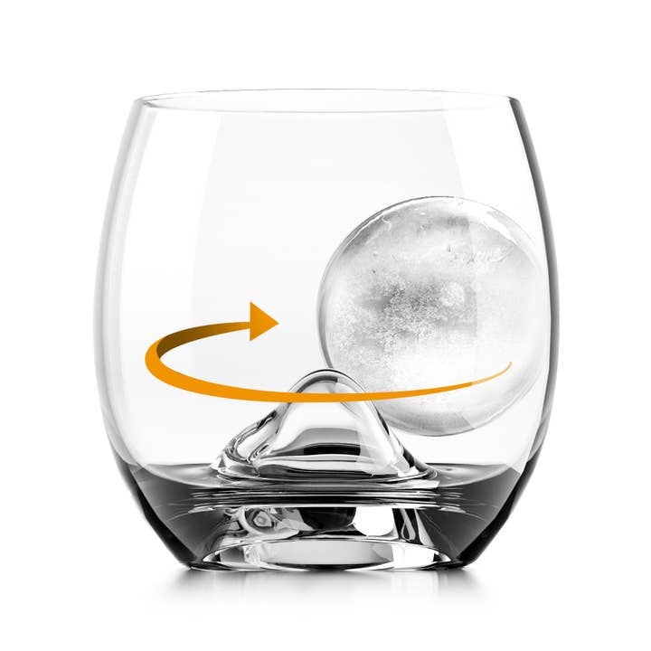 Final Touch - Wholesale Cocktail/Liquor Glass - On The Rock Glass with Ice Ball Mould