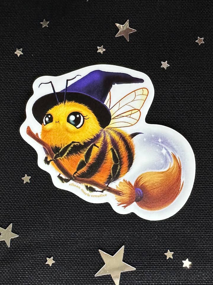 Adesivo Bee-Witched | api | streghe | magia per la vendita all'ingrosso da parte di Elissa Marie Creative
