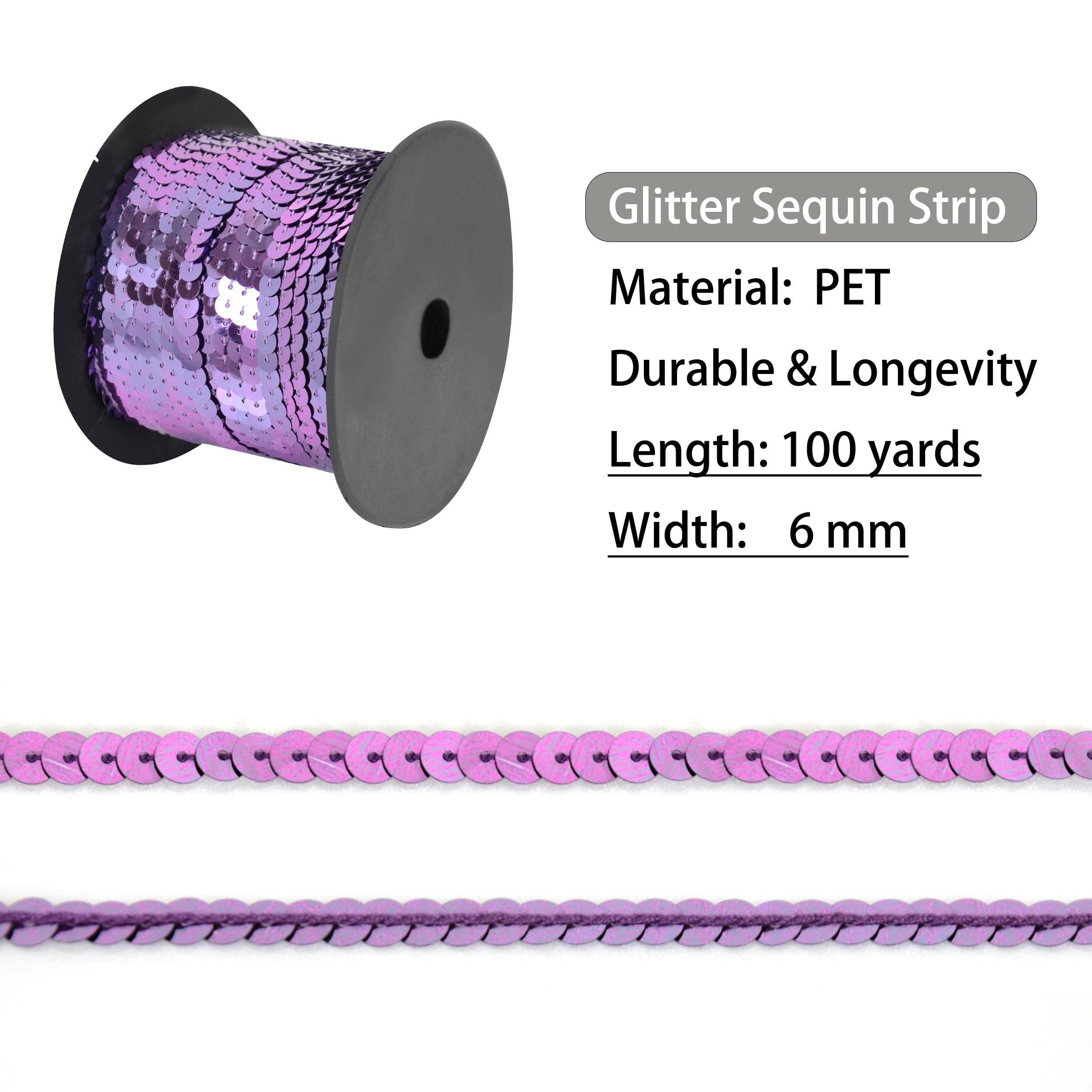 AK Brand - Venta al por mayor Material para manualidades - Tira de Lentejuelas Planas 6mm Lentejuela Metálica Adorno de Lentejuelas18