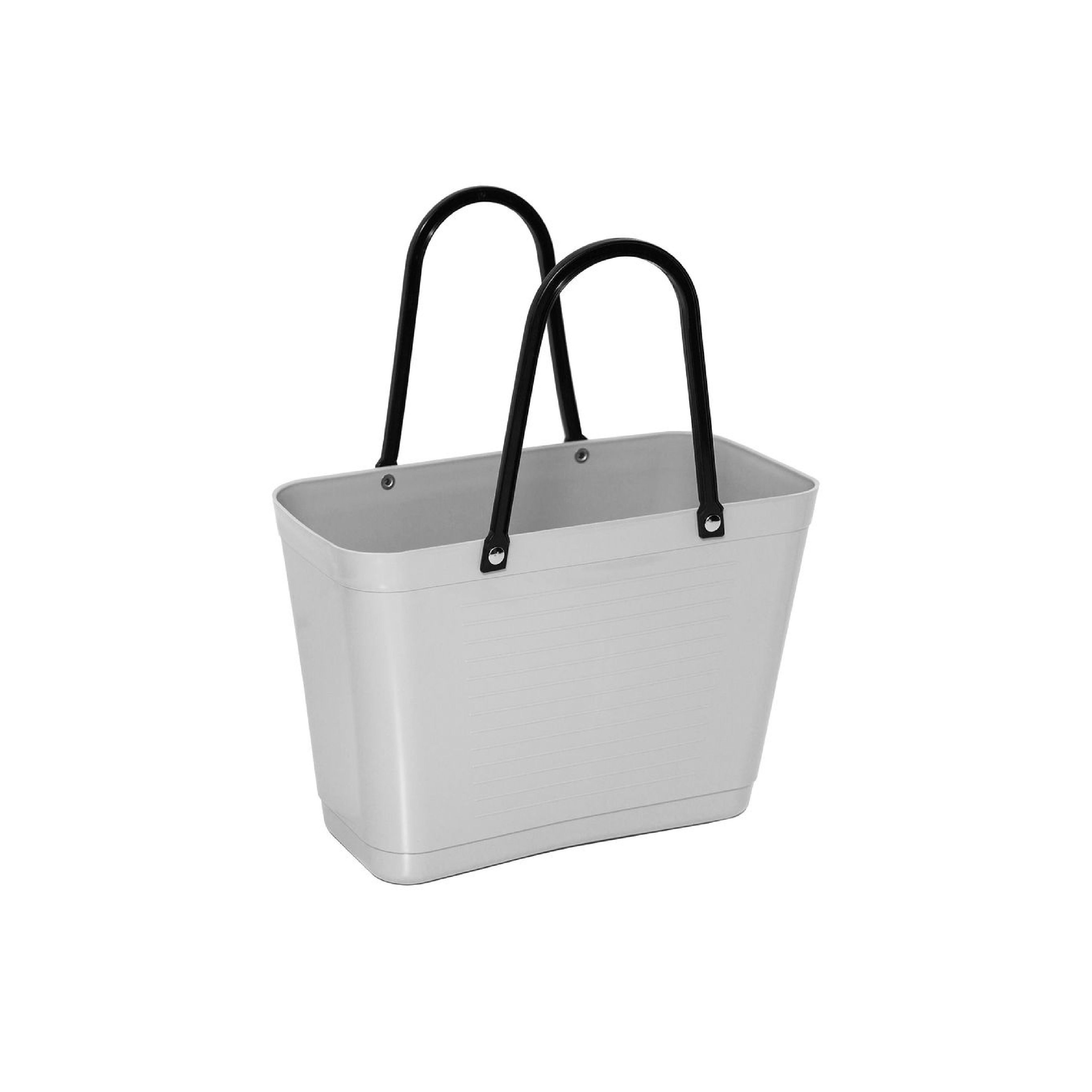 Cose Nuove - Wholesale Grocery/Shopping Bag - Hinza Bag, Green Plastic - Light Gray1