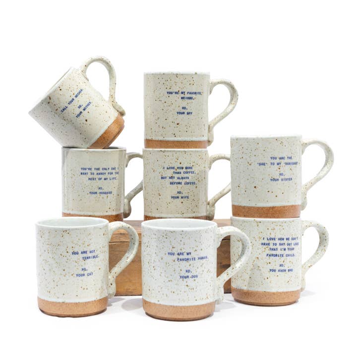 Sugarboo & Co - Wholesale Coffee Mug - 3rd Edition XO Mugs(Friends & Family) - Assorted Set of 8