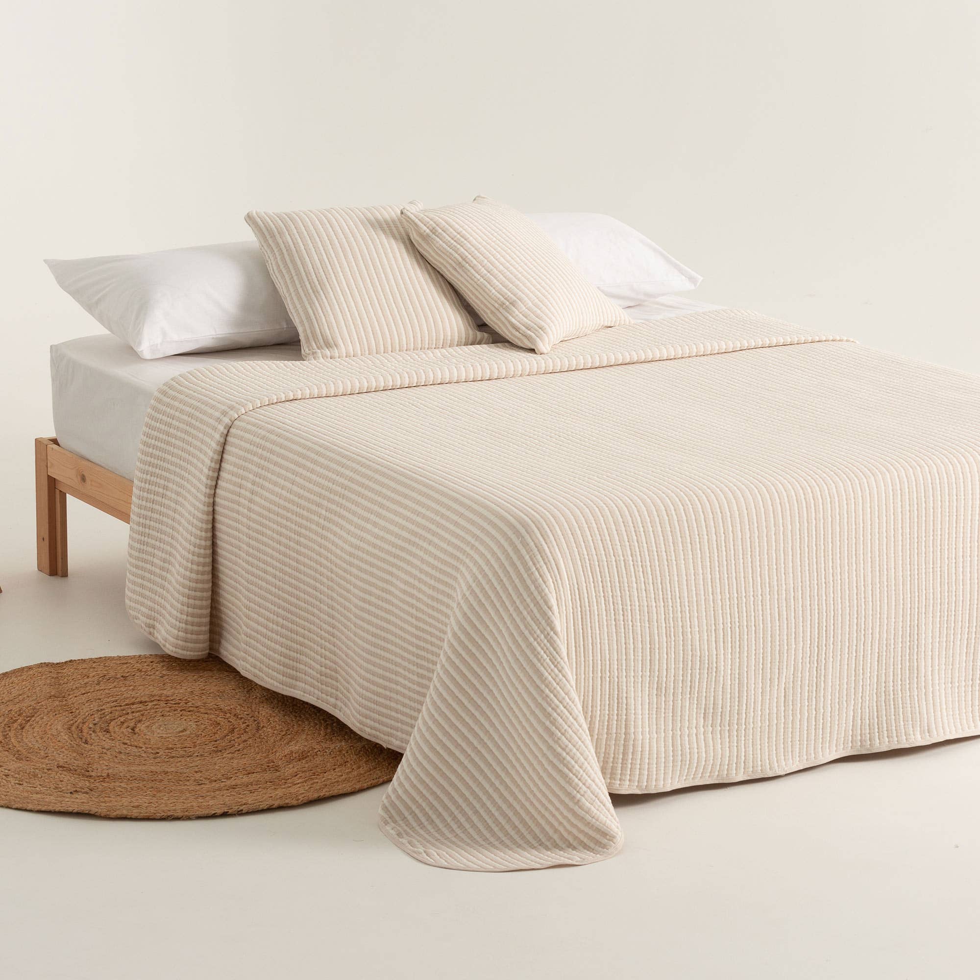 GAMUSI - Wholesale Quilt - NISA light cotton jacquard striped bedspread10