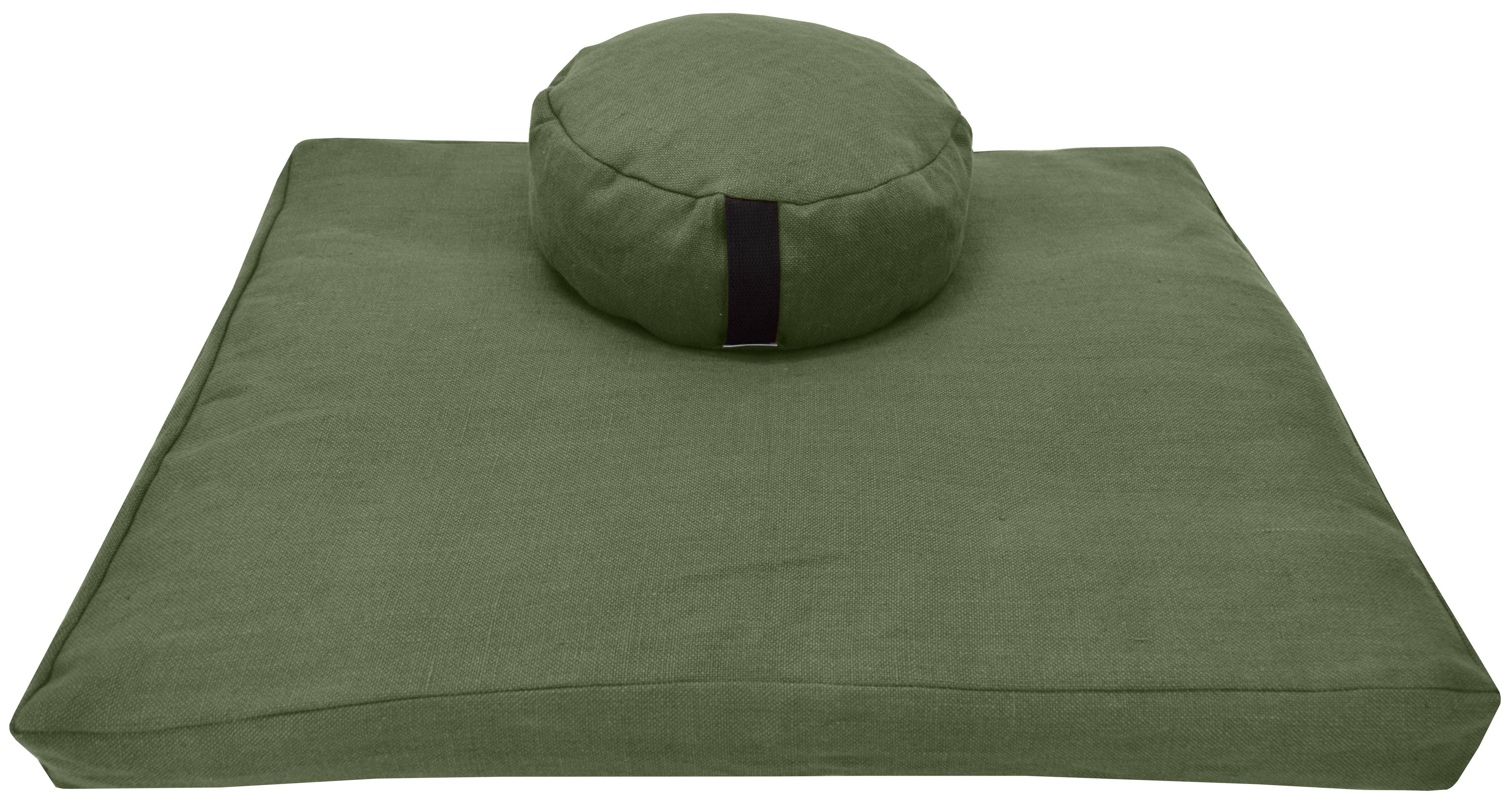 Bean Products - Wholesale Meditation Supplies - Zafu and Zabuton Meditation Cushion Set - Hemp fabric, Organic Buckwheat Hulls4
