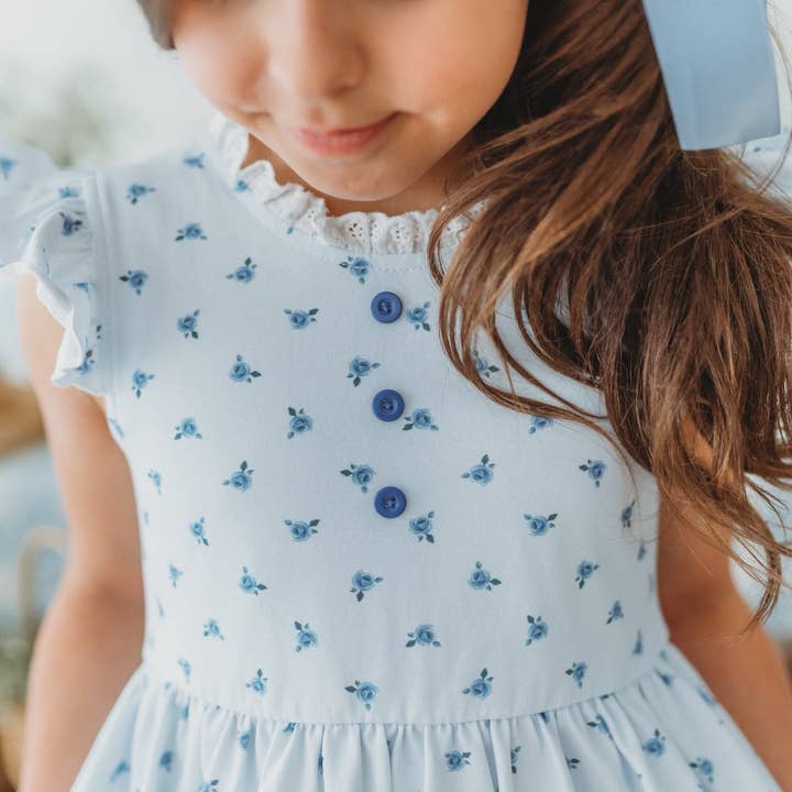 Blauwe RoseBud Adele 3-delige set voor wholesale door Makena Lane