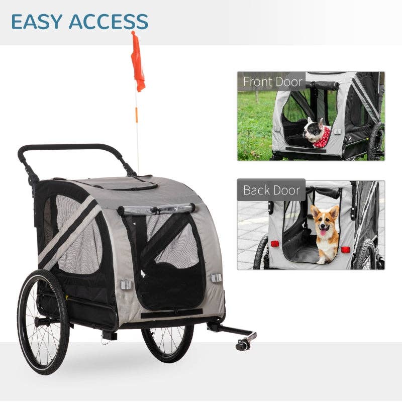 Furr-Baby Gifts - Wholesale Pet Carrier - Cat/Dog - 2-In-1 Pet Bike Trailer Stroller5