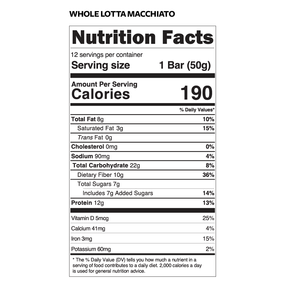 TRUBAR - Wholesale Snack Bar - Whole Lotta Macchiato5