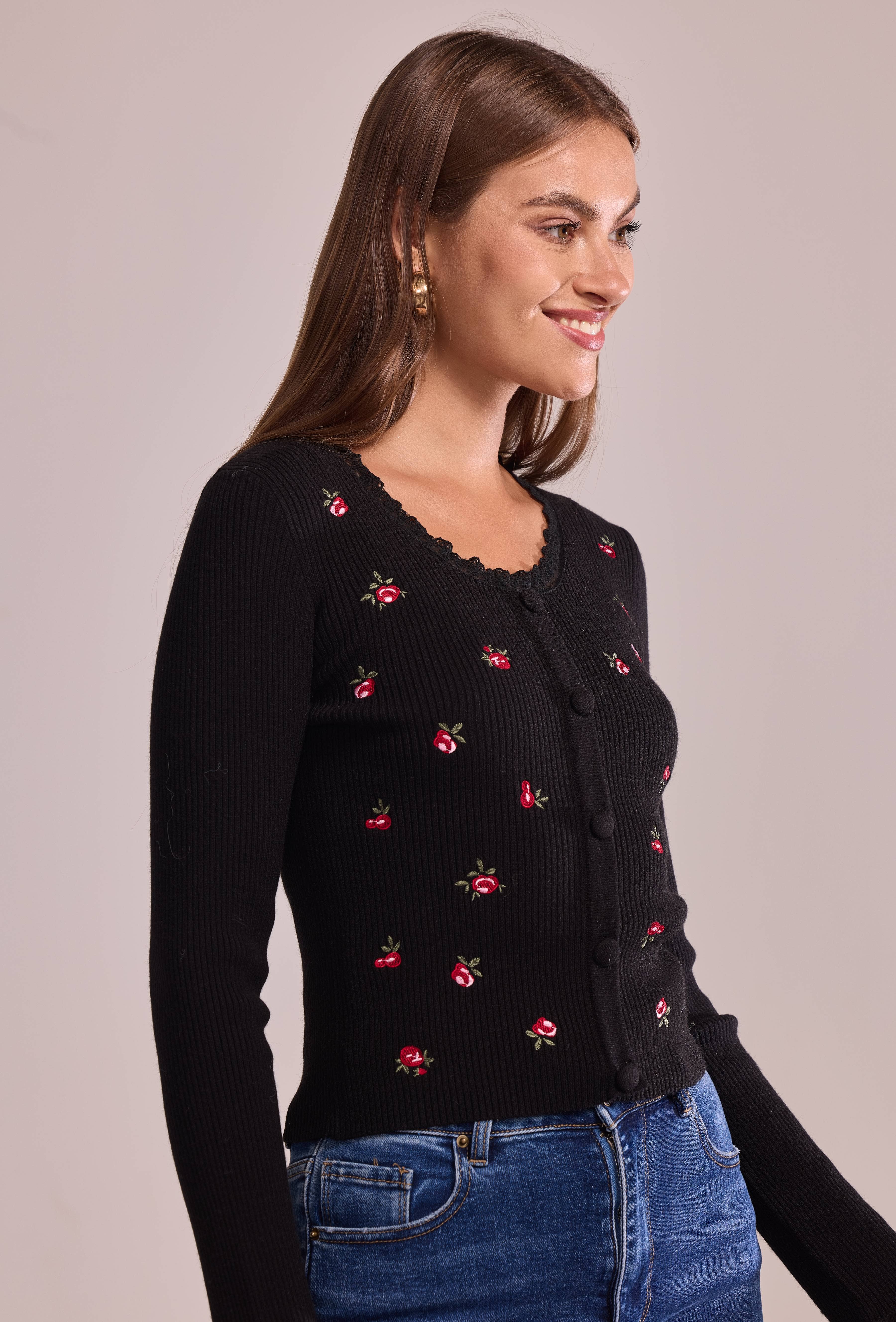 Cherry Paris - Wholesale Knit Sweater - Women's - Pull Ysée - IY2570230