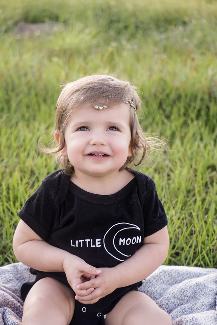 Free the Mother LLC - Wholesale Bodysuit (Non-Footed) - Baby - Little Moon - Onesie - Black2