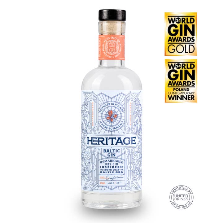 Heritage Baltic Gin 50cl 45% ABV for wholesale by United Drinks