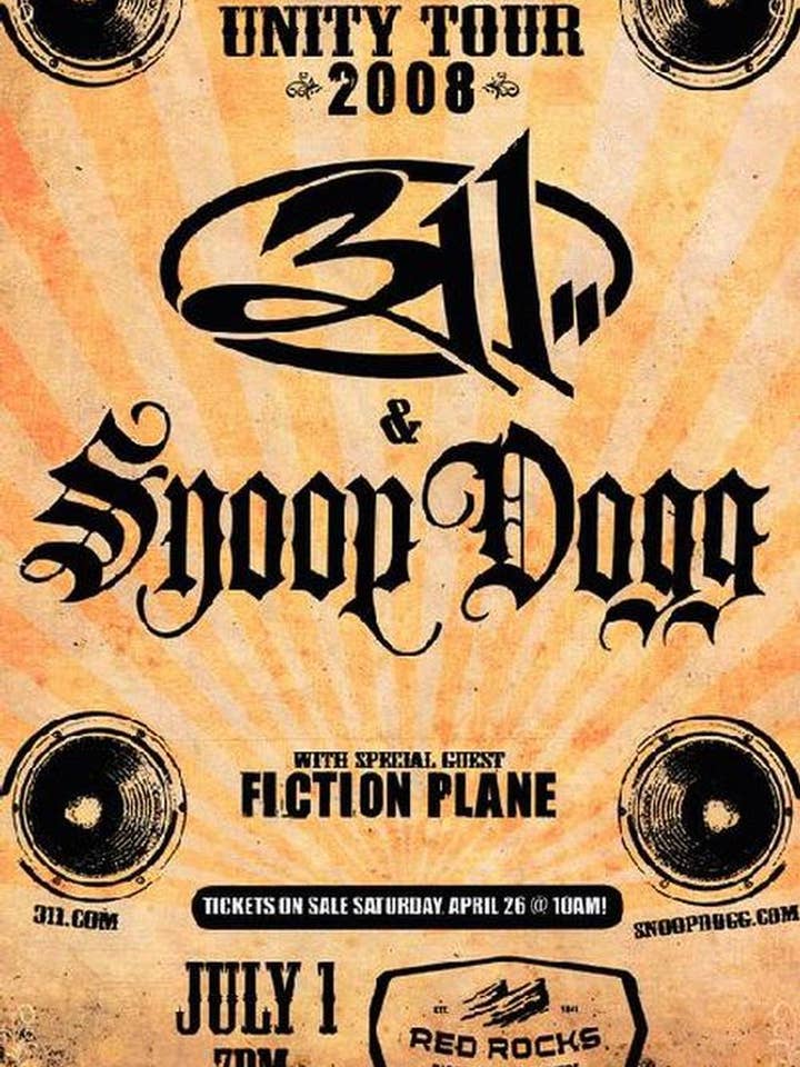 311 / Snoop Dogg Red Rocks 2008 for wholesale by PosterSource