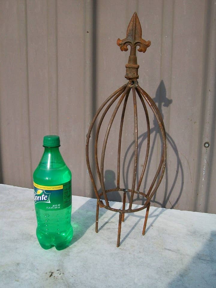 Wrought Iron Tiny Finial Topiary for wholesale by Garden Iron And More