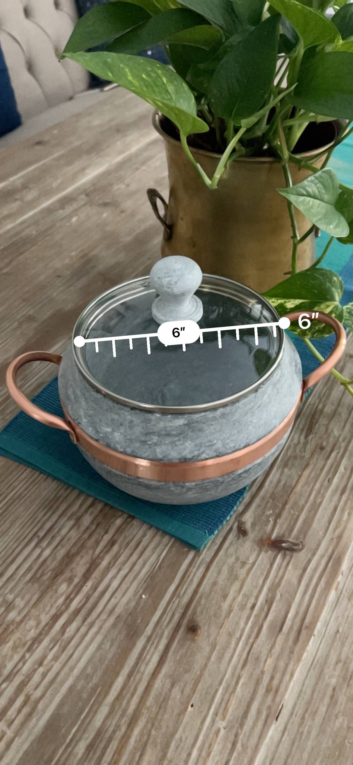 Seasonal Home Needs Soapstone Cookwares - Venta al por mayor Ollas - Olla Redonda de Esteatita 2.5 Litros5