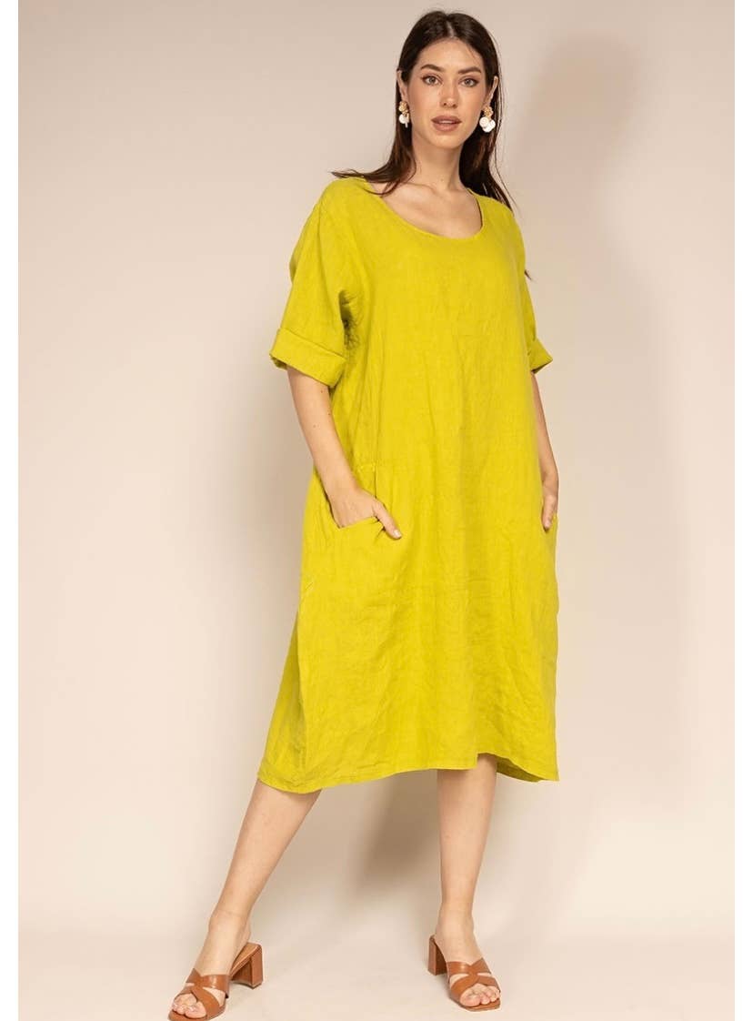 LINEN & COTTON HOUSE – Großhandel Kleid – Damen – Leinenkleid 167 Frühling Sommer Kollektion45